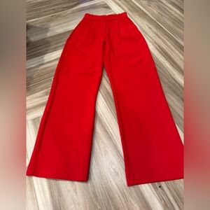 Abercrombie and Finch Red Women's Wide-Leg Pants